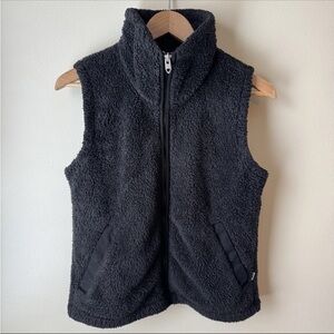 The North Face Furry Fleece Vest Black Zip Up Vest Women’s SZ Small